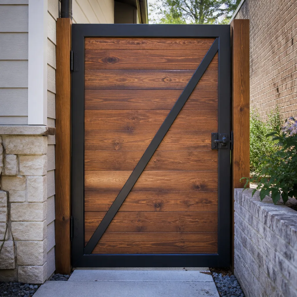 Wood & steel frame